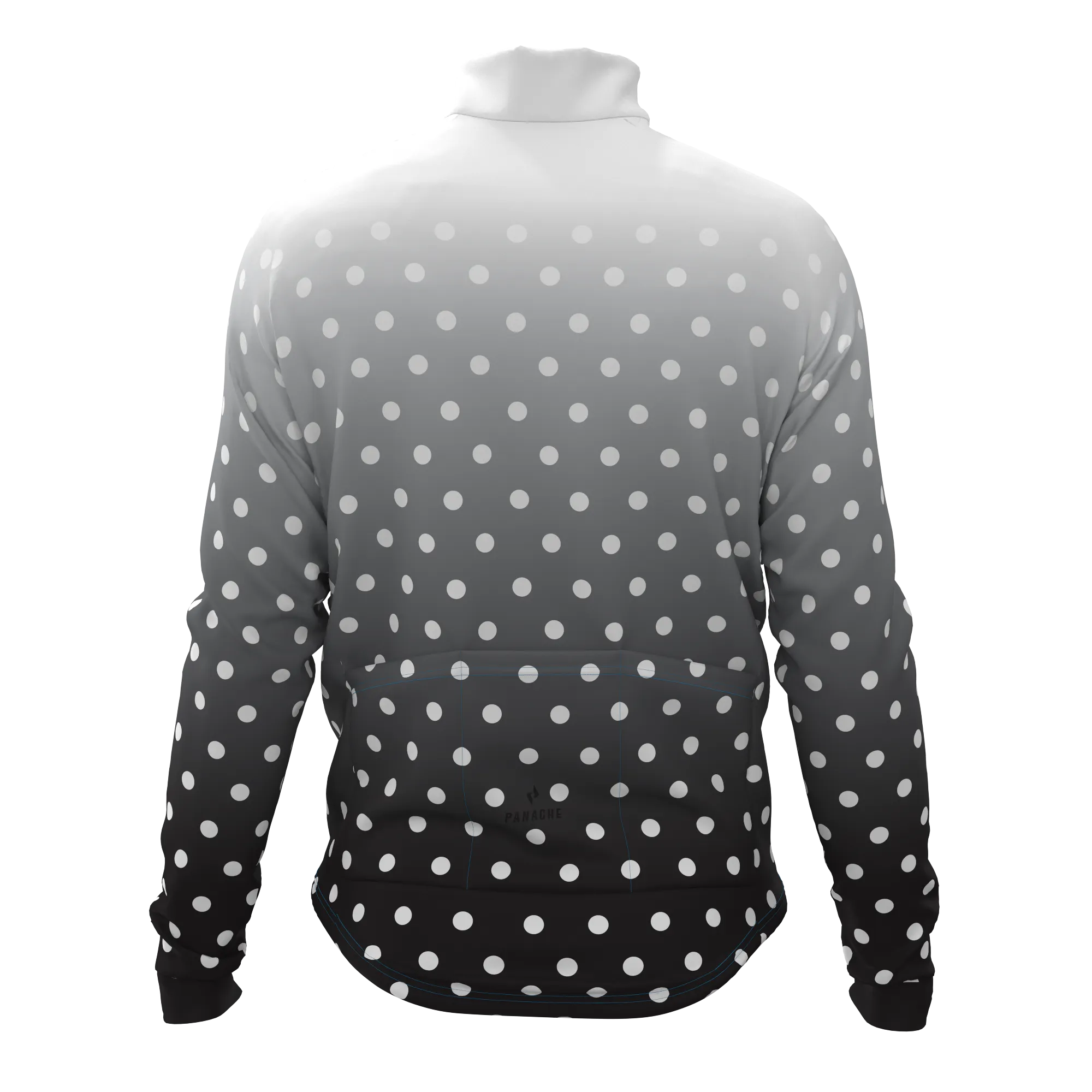 M's & W's Pro Wind Jacket - Black & White Fade Dots