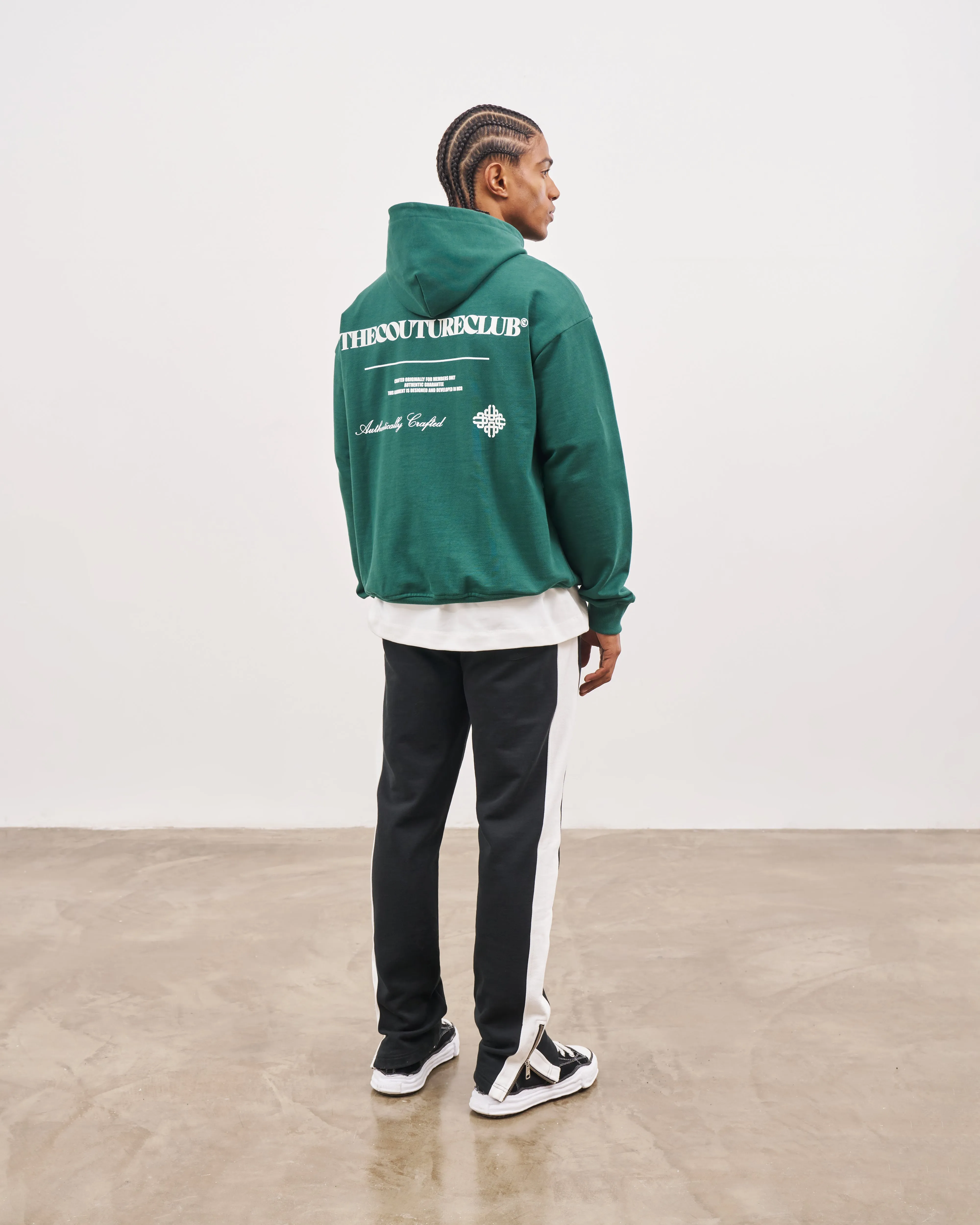 MULTI GRAPHIC HOODIE - GREEN