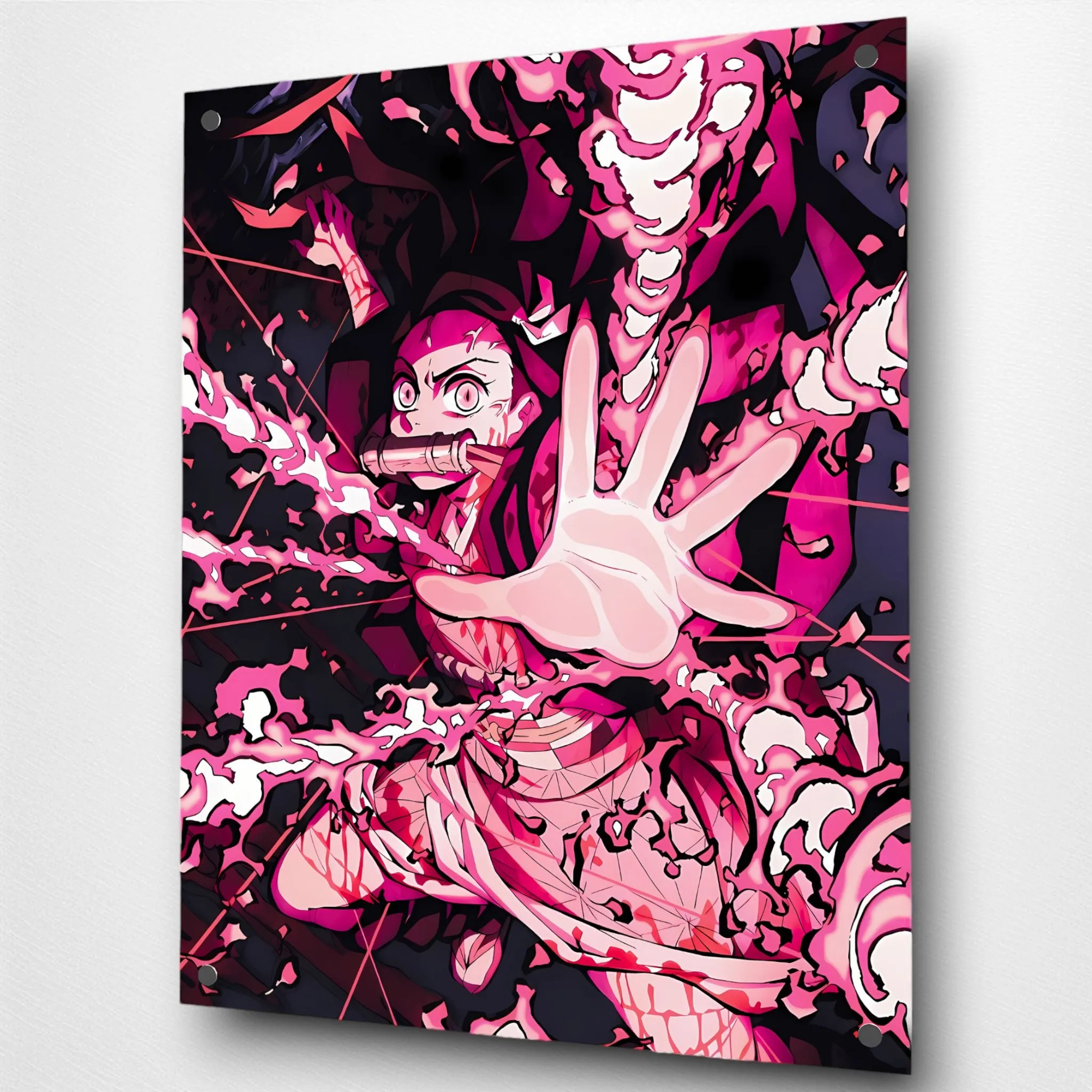 Nezuko (Pink-Demon) Anime" Acrylic Wall Art