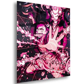 Nezuko (Pink-Demon) Anime" Acrylic Wall Art