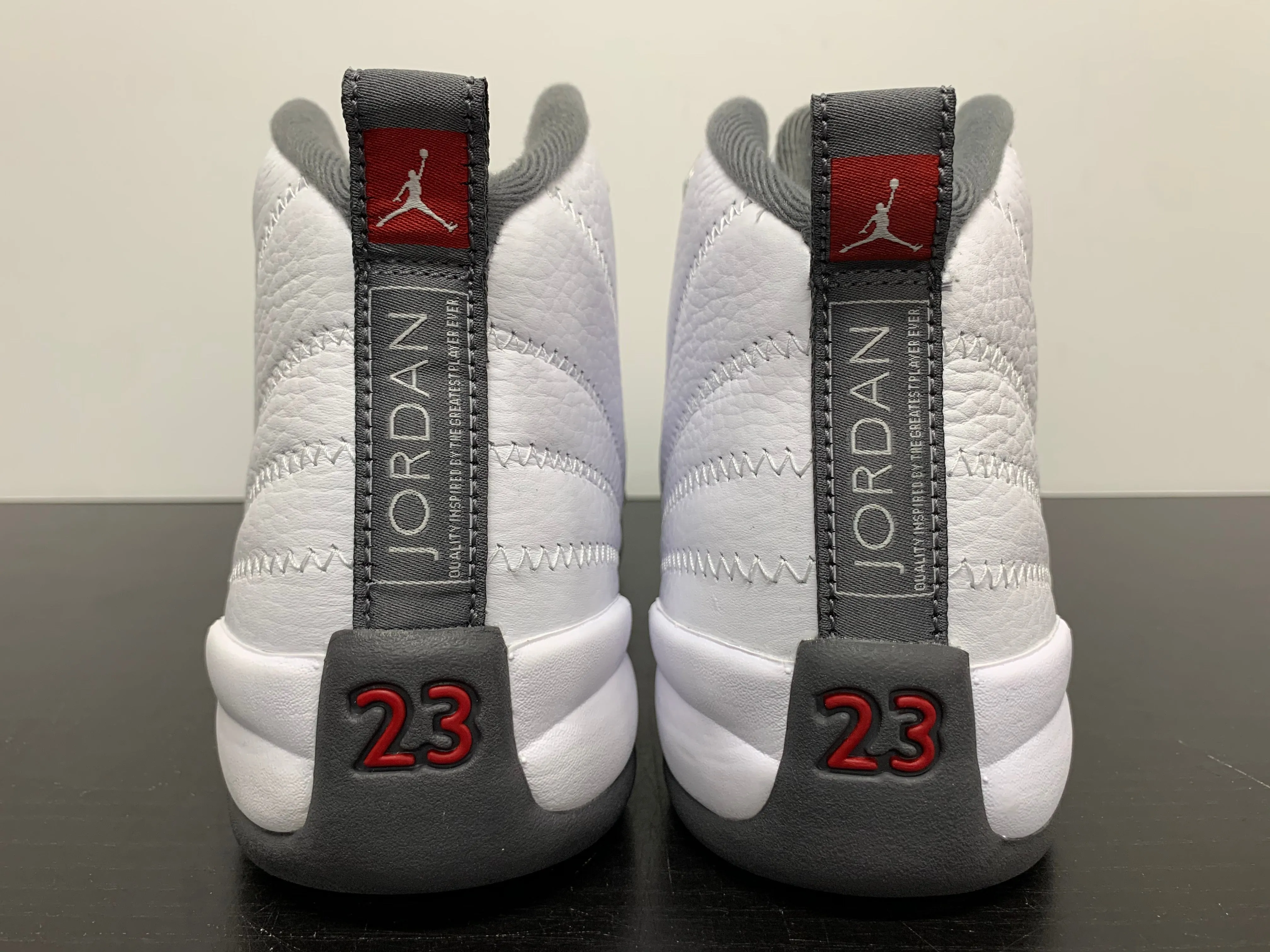 Nike Air Jordan 12 White Dark Grey GS