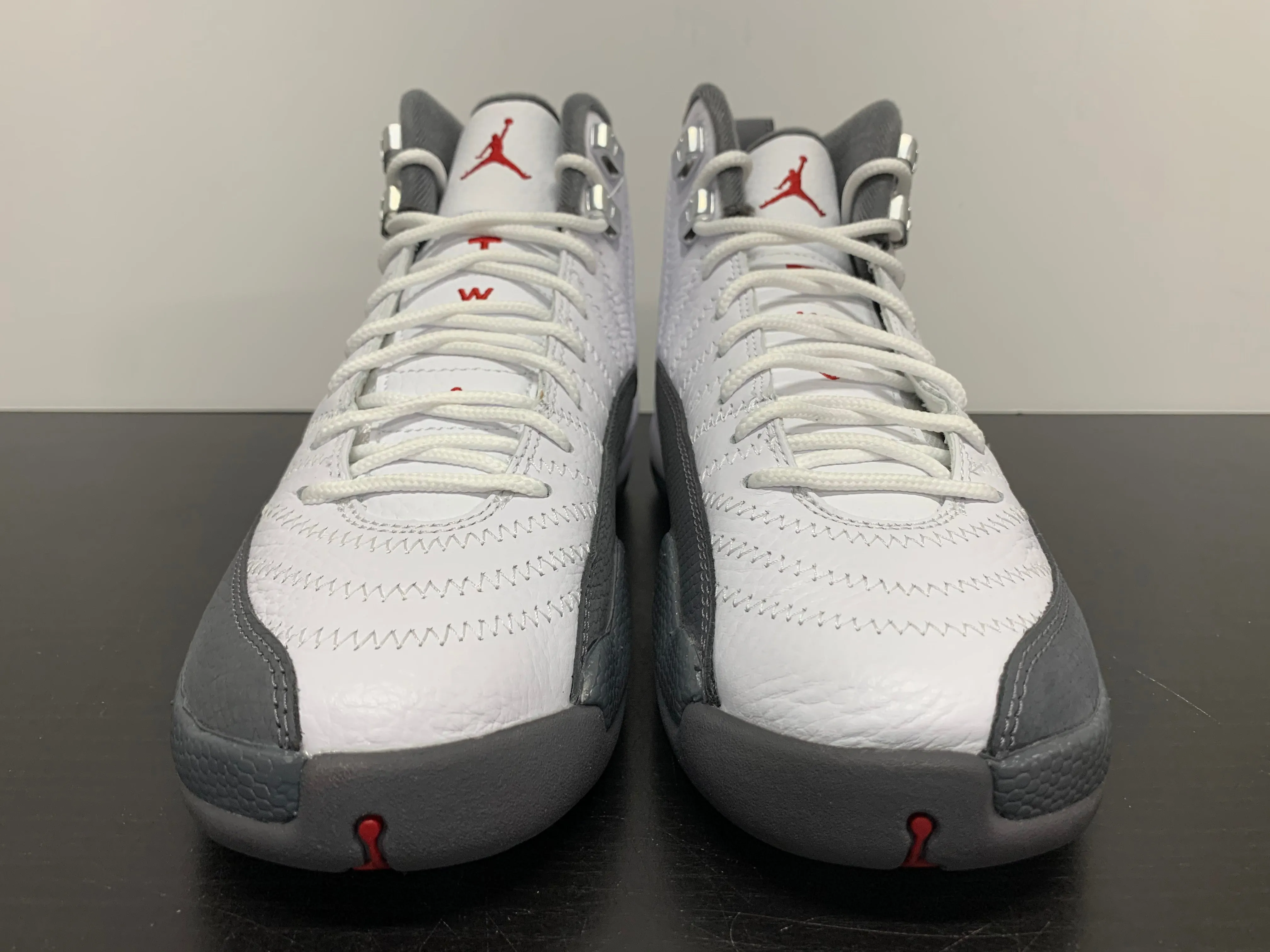 Nike Air Jordan 12 White Dark Grey GS