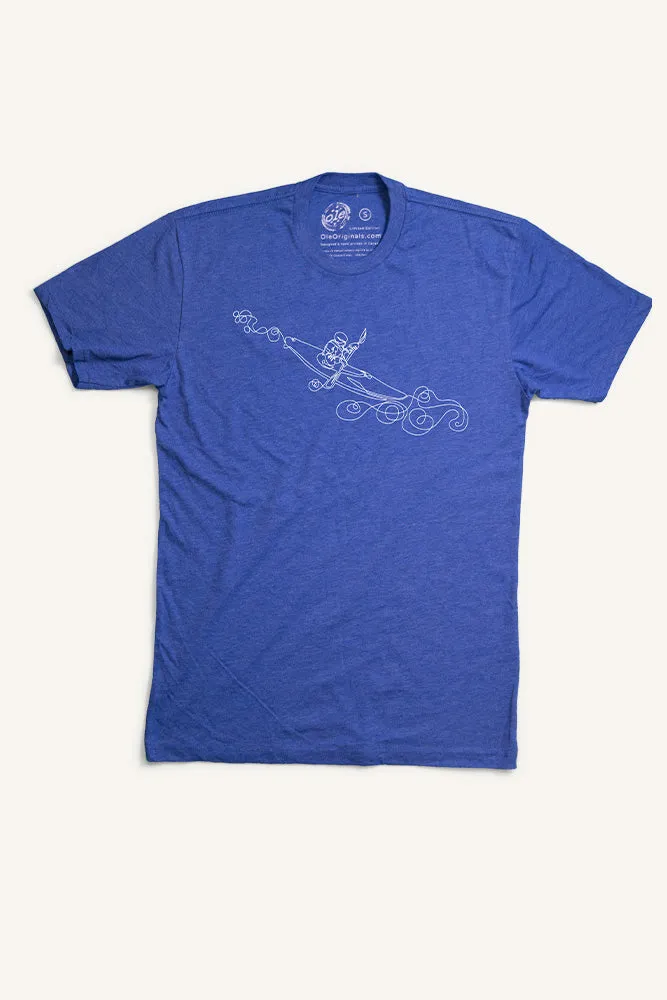 One Line Kayak T-shirt (Mens)