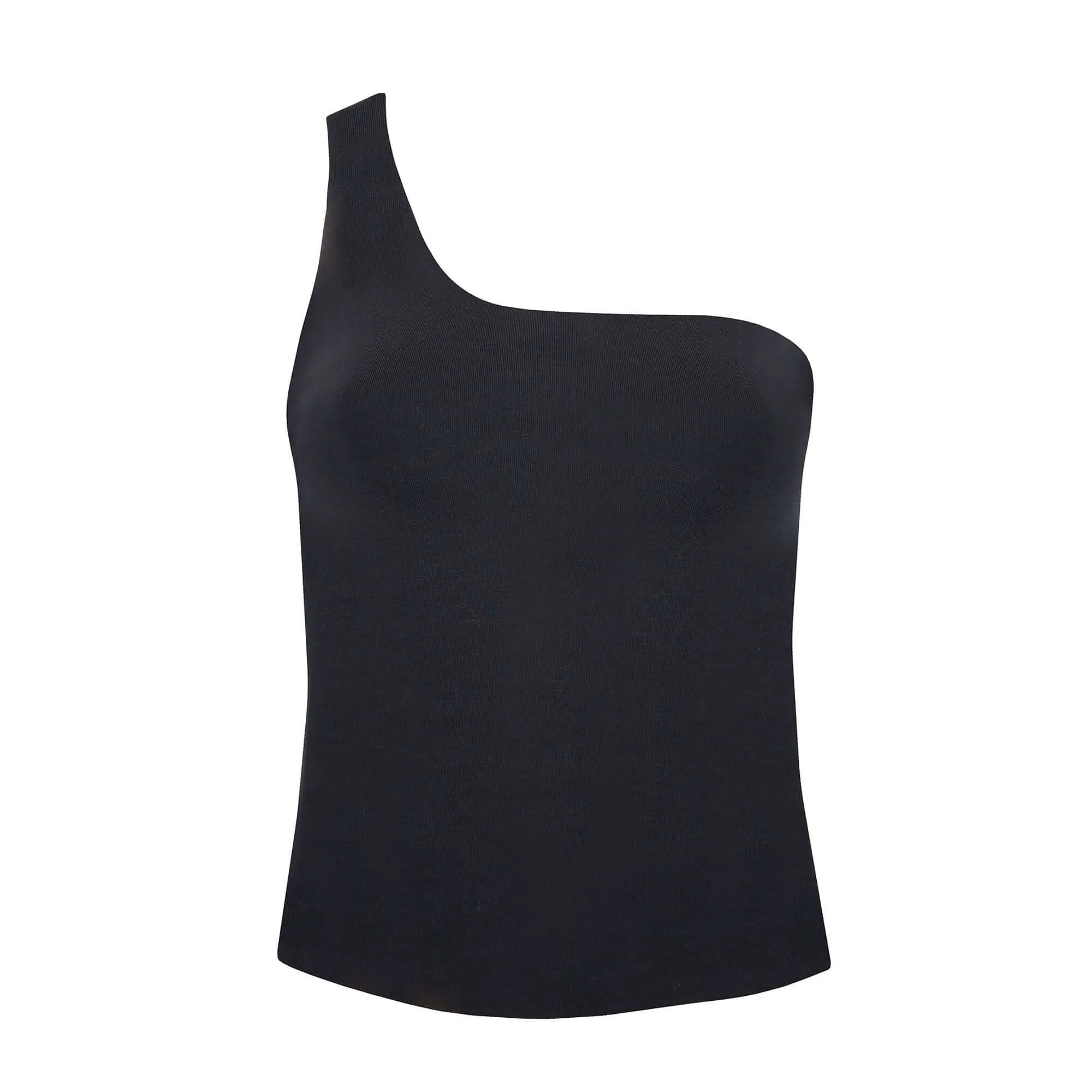 One Shoulder Top in Black