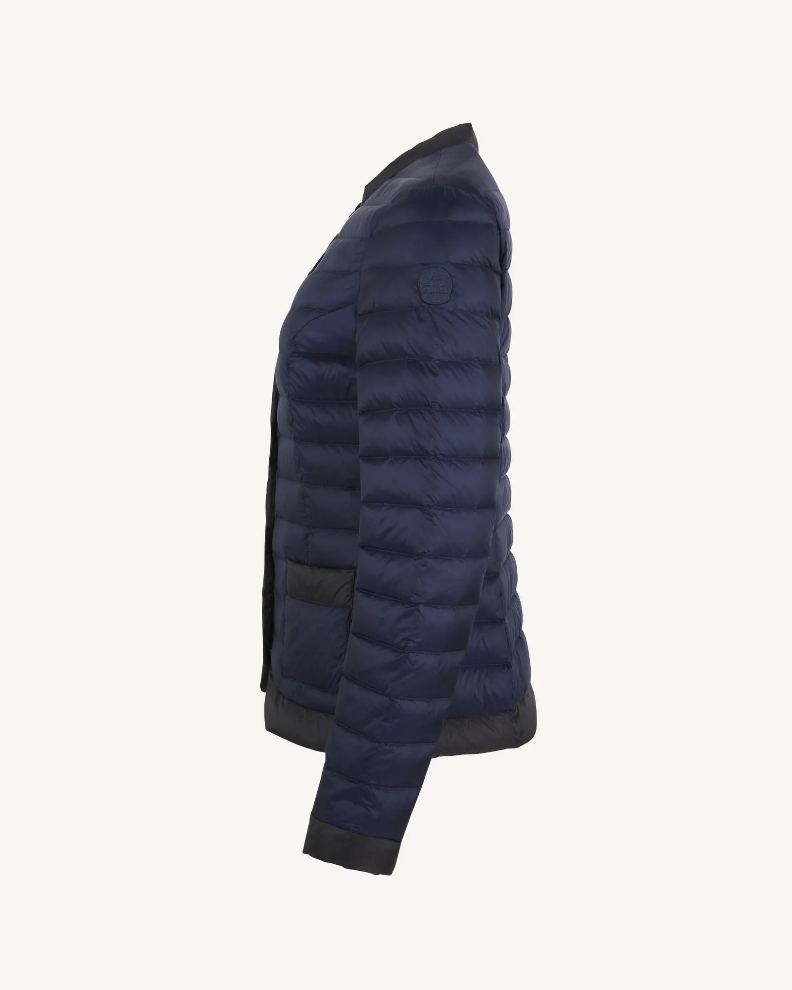 Paola two-tone lightweight winter jacket Navy/Black