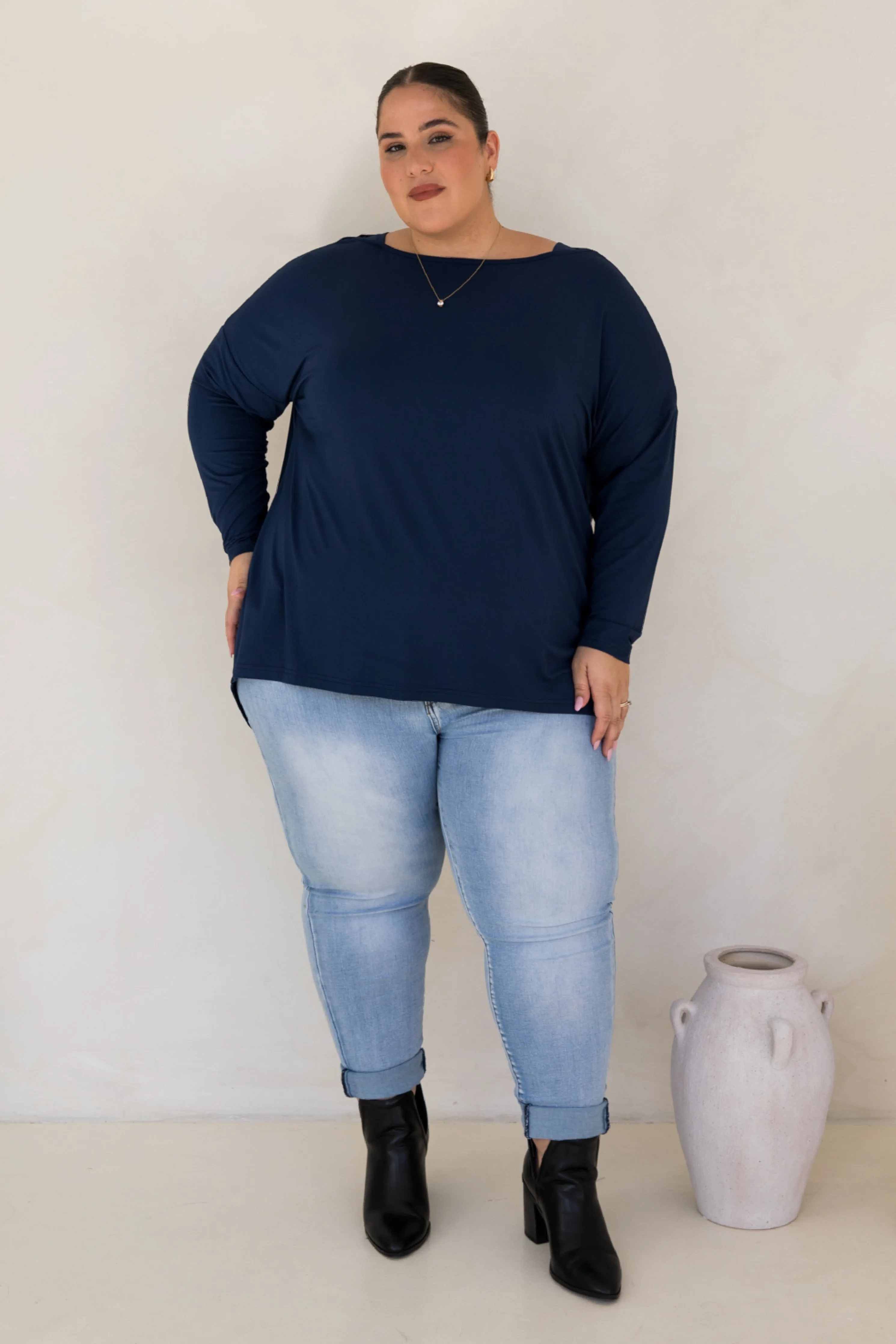 Pippa Top in Navy