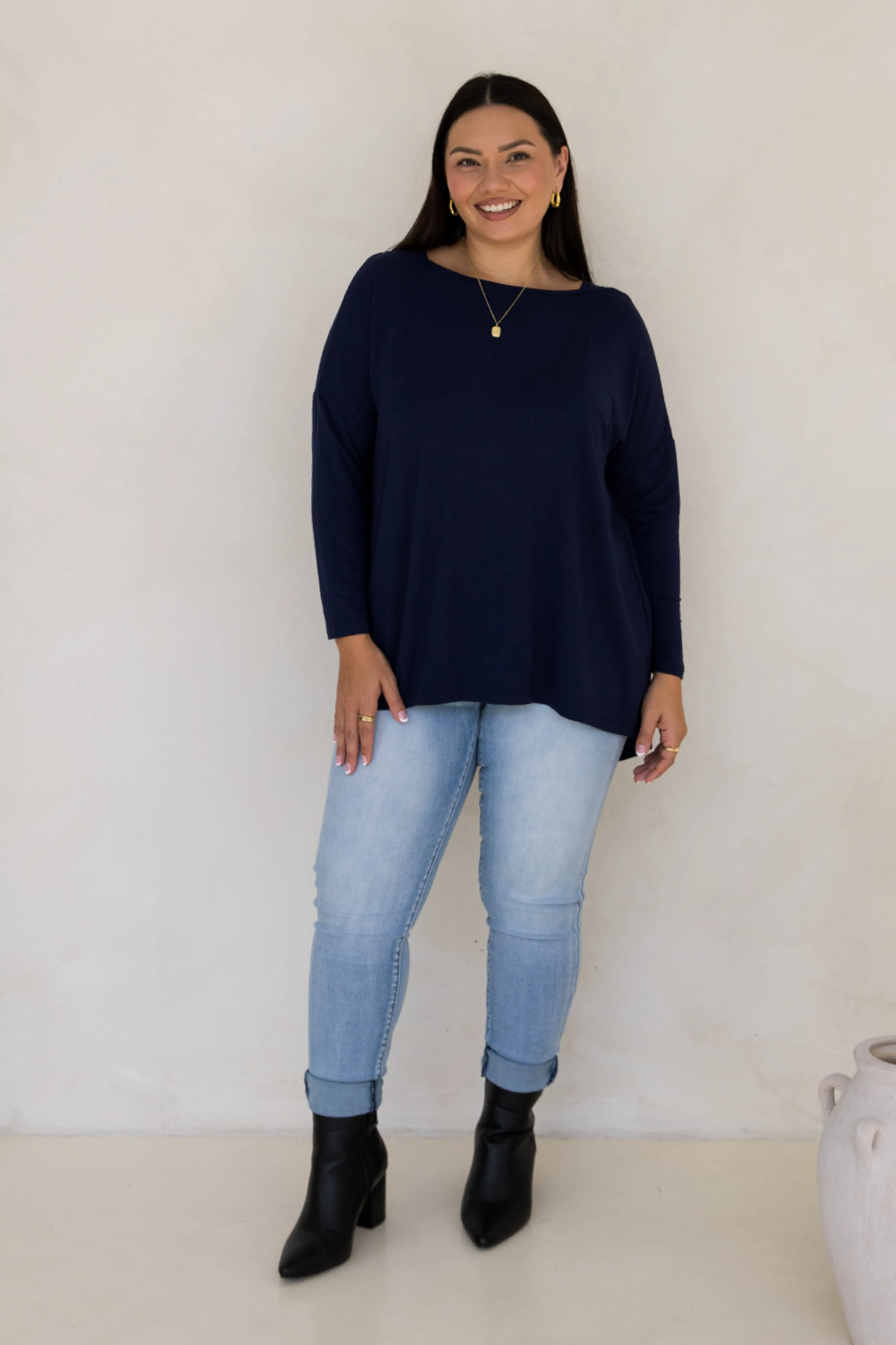 Pippa Top in Navy