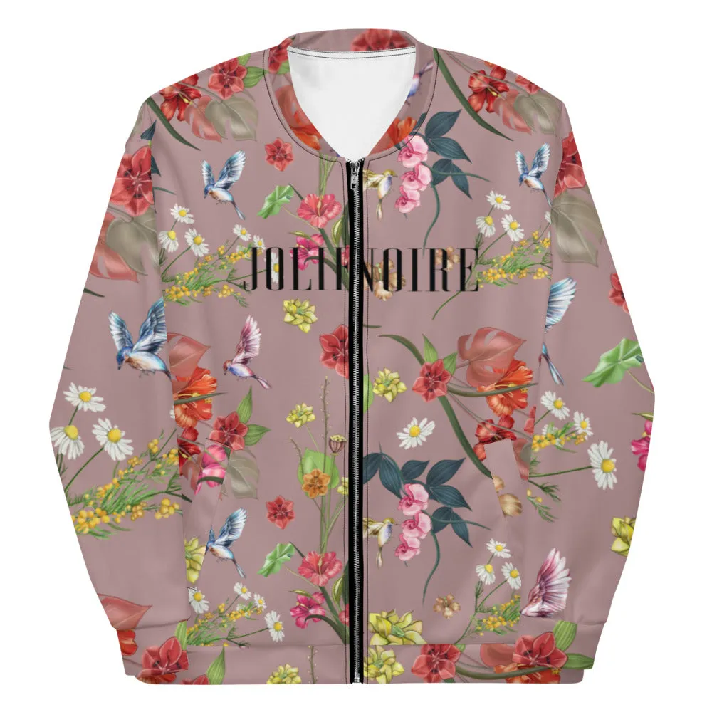 Premium Floral Jacket- Rose Quartz