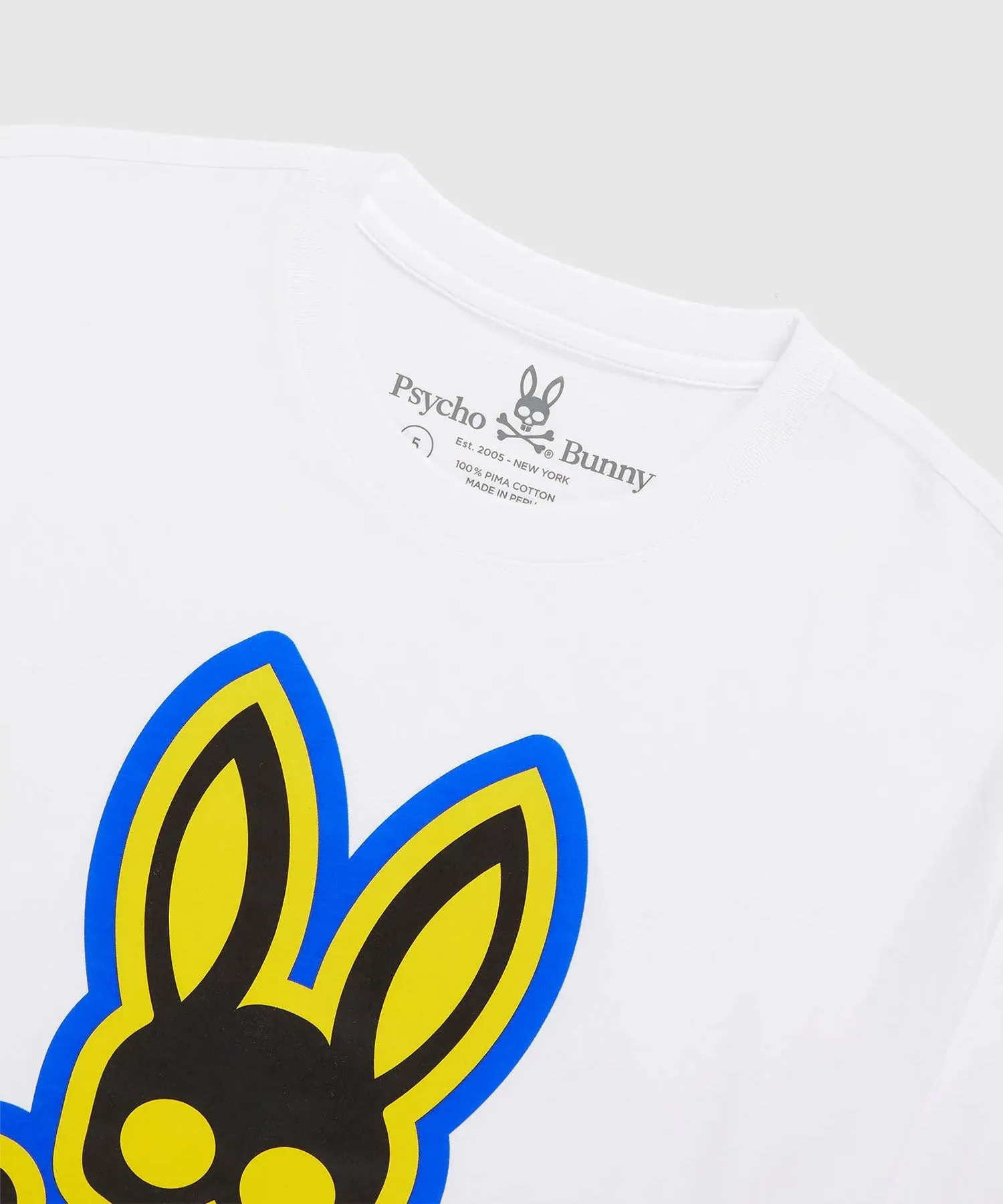 Psycho Bunny Patchin Logo Tee - White