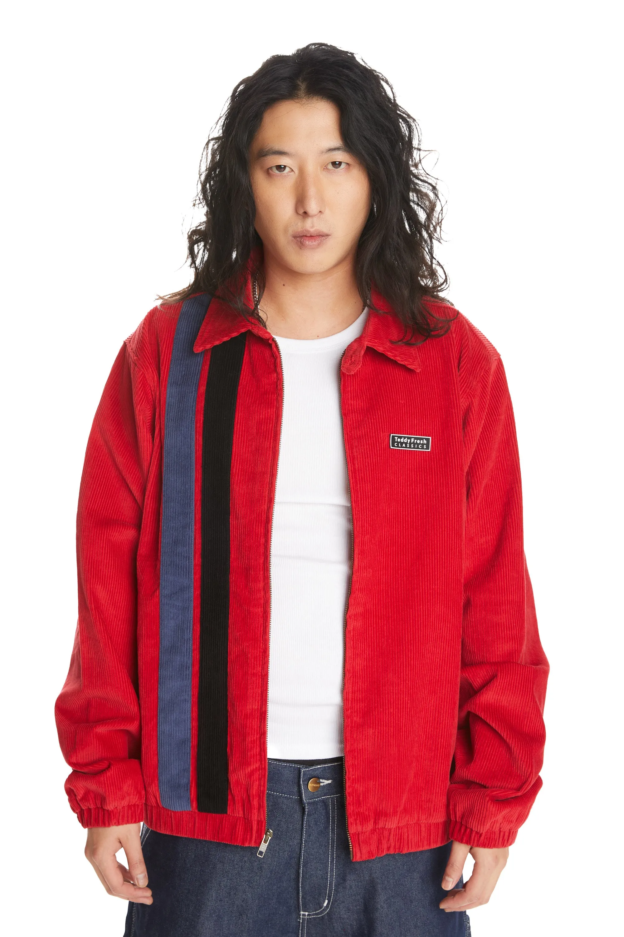 Racing Stripe Corduroy Jacket