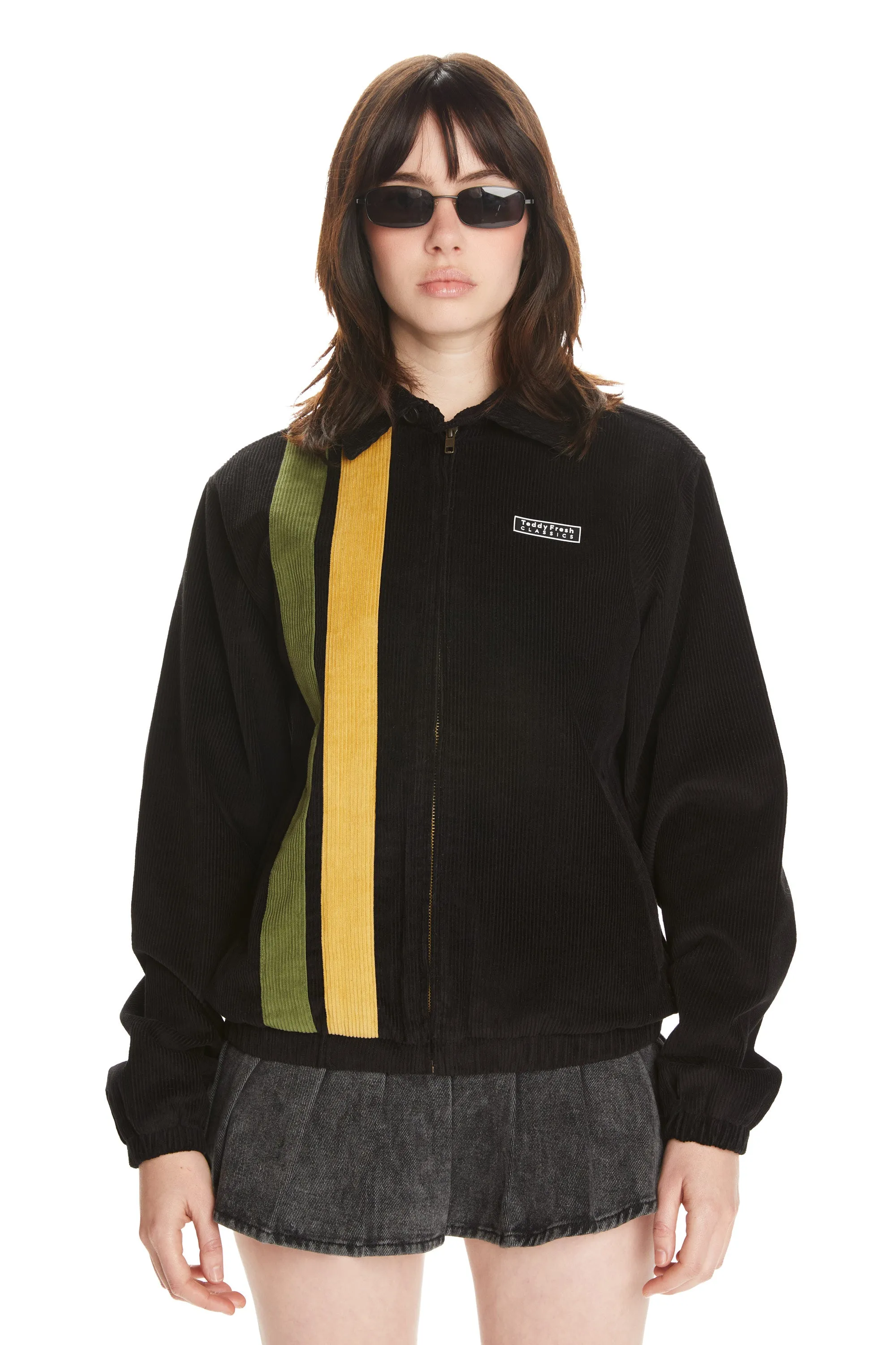 Racing Stripe Corduroy Jacket