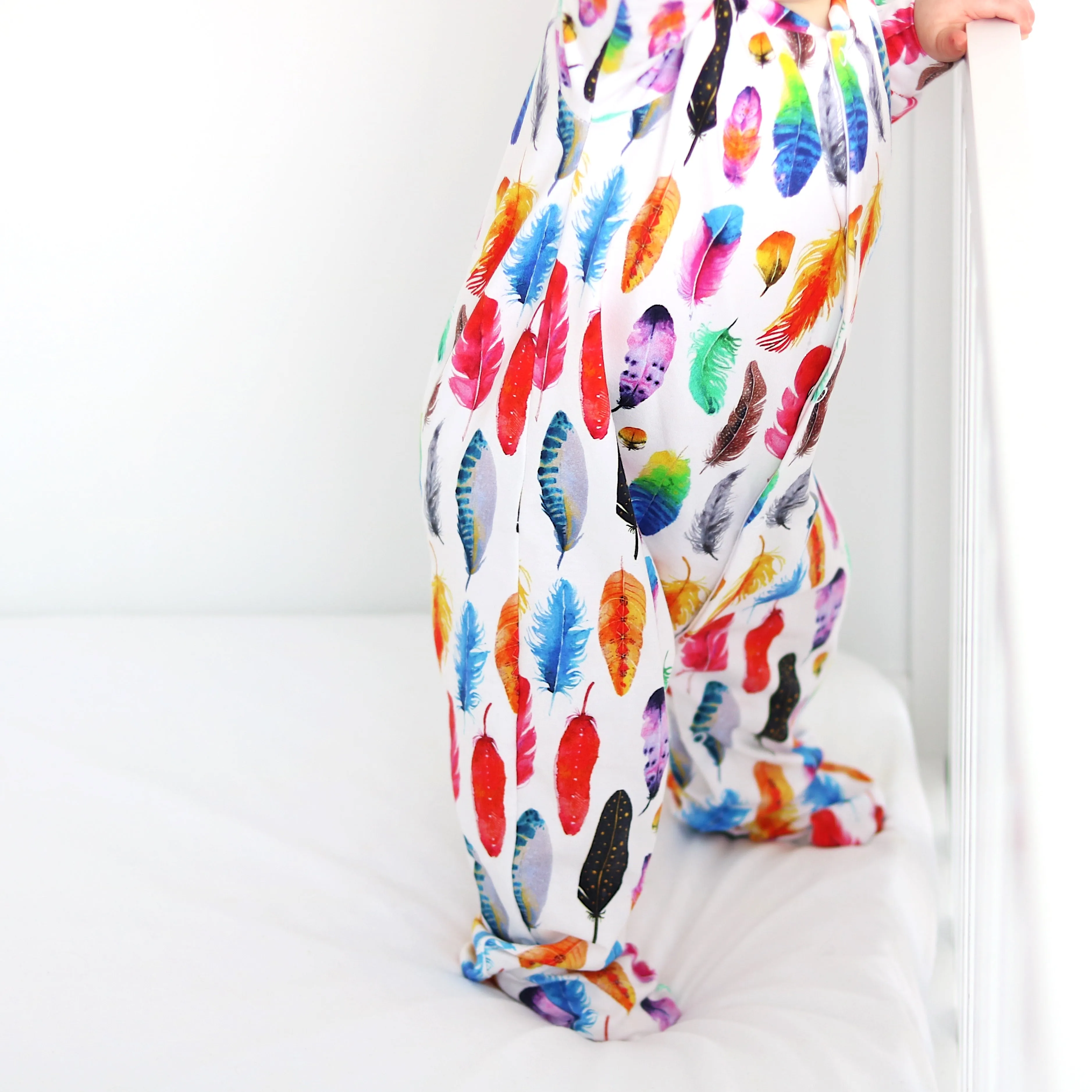 Rainbow Feather sleepsuit