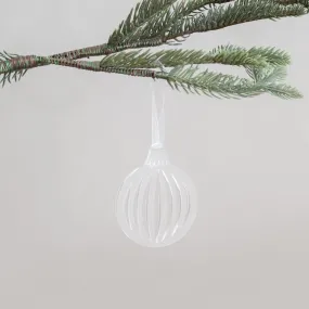 [Sale] Frosted Bauble Ornament