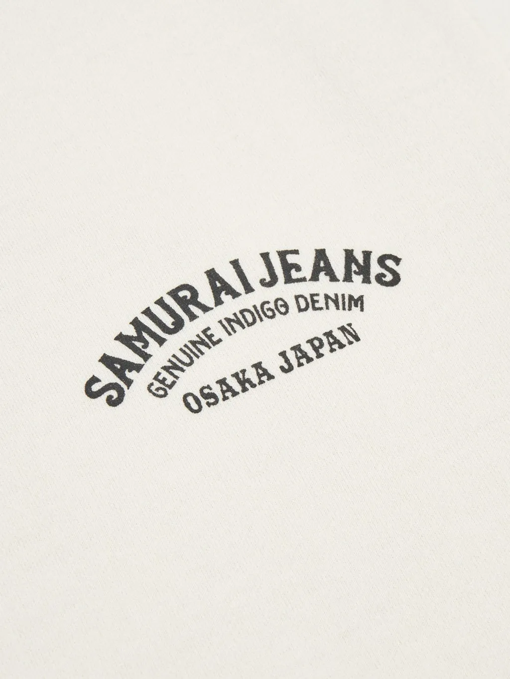 Samurai Jeans SJST24-105 "Ranji 2024" Loopwheel Inlay T-Shirt Ivory