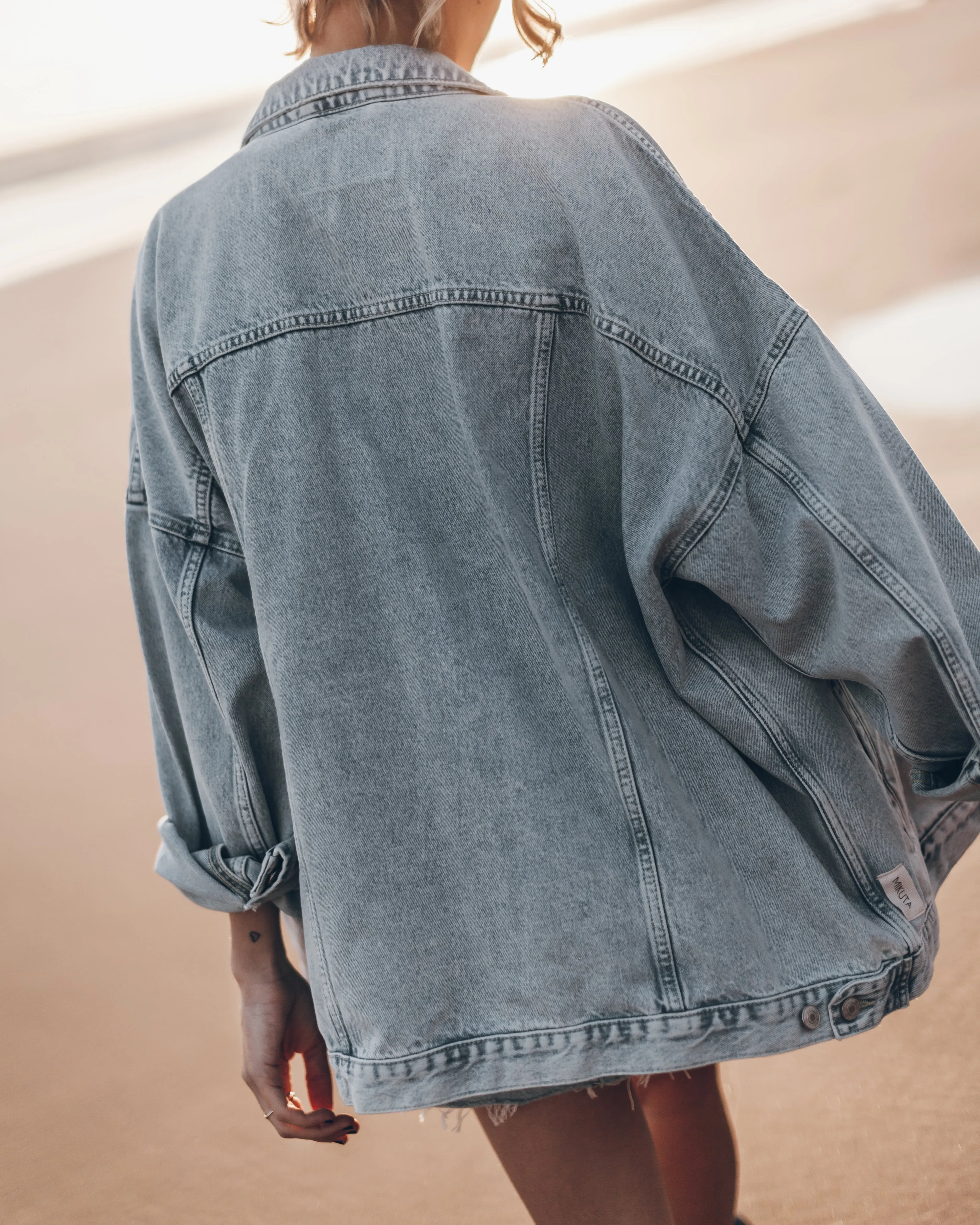 The Blue Oversized Denim Jacket