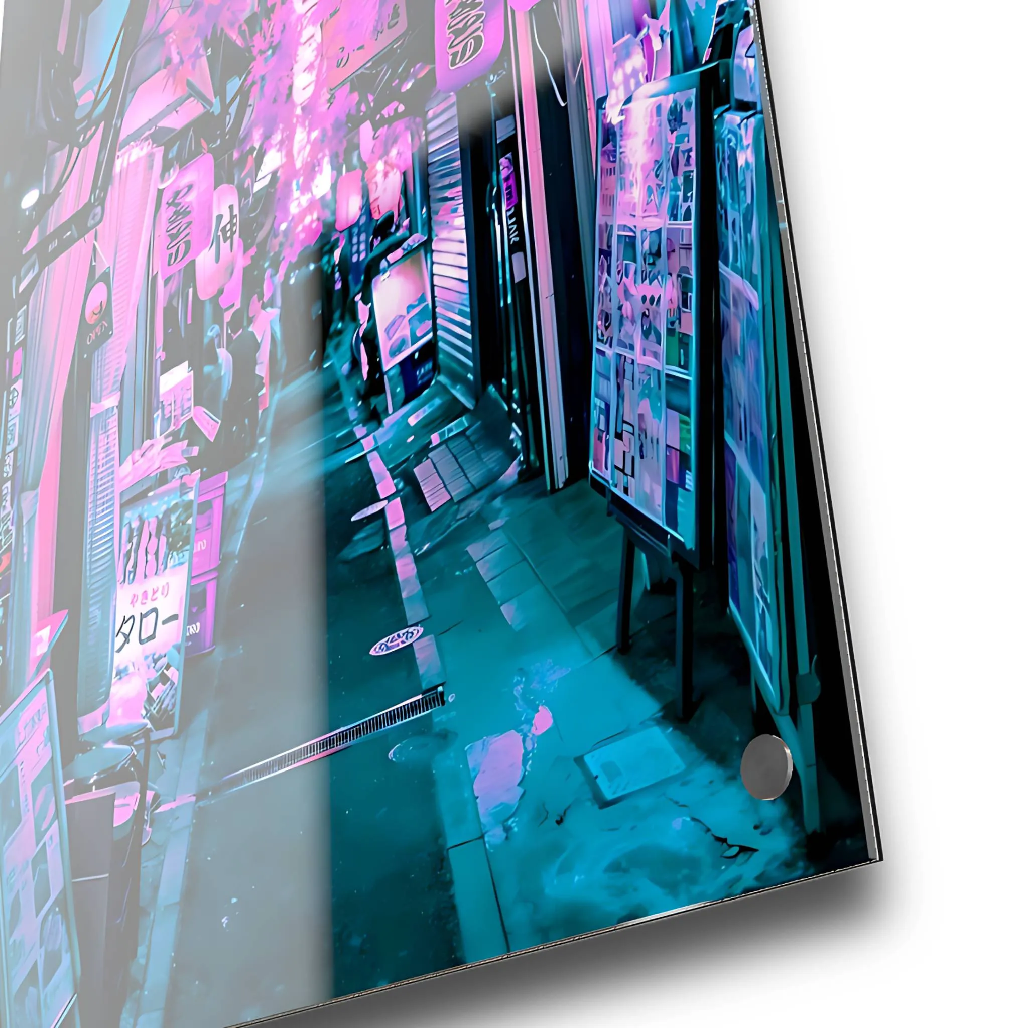 The Pink Street (Japan) Acrylic Wall Art