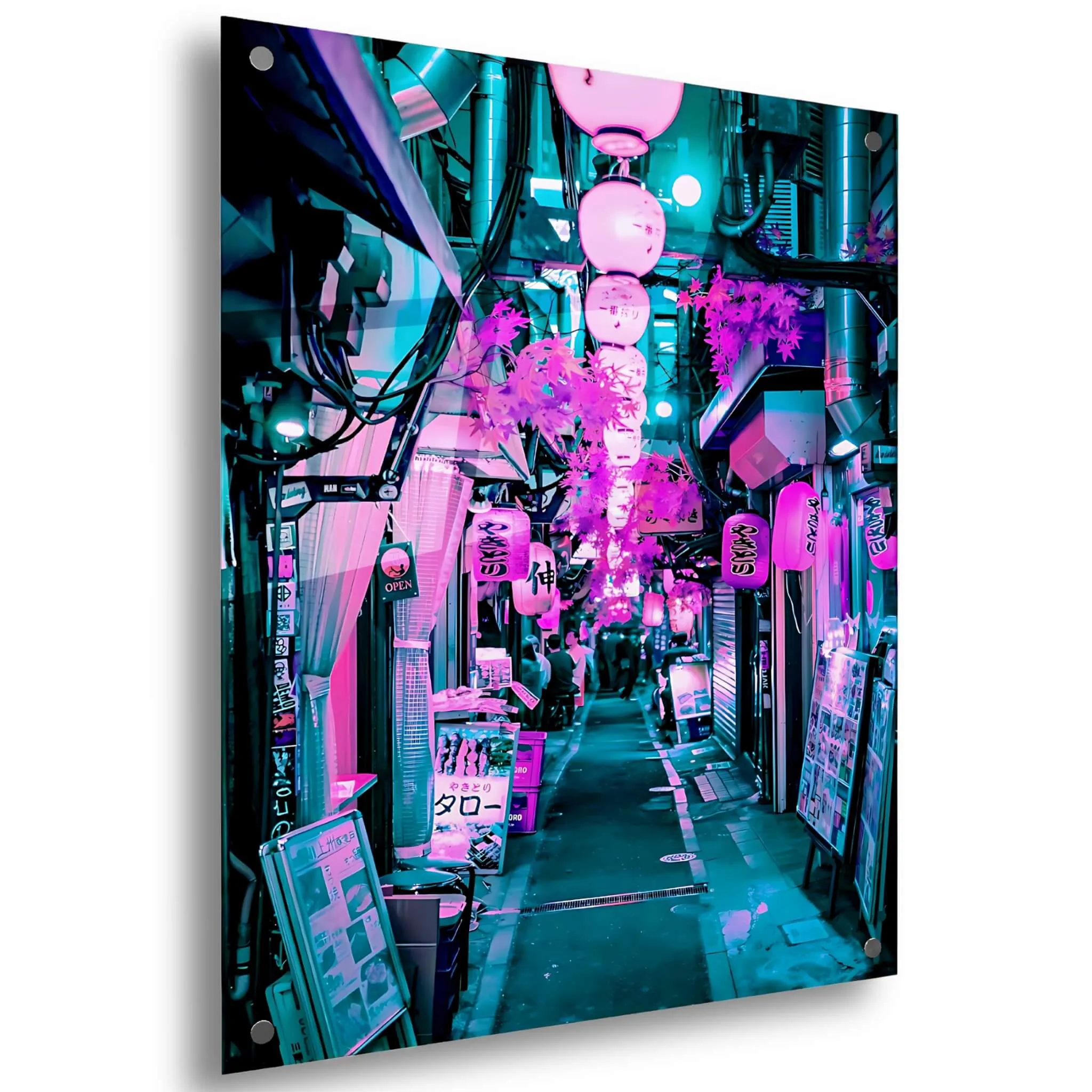 The Pink Street (Japan) Acrylic Wall Art