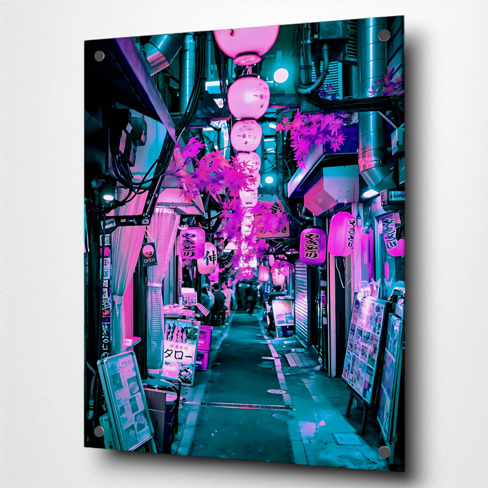 The Pink Street (Japan) Acrylic Wall Art