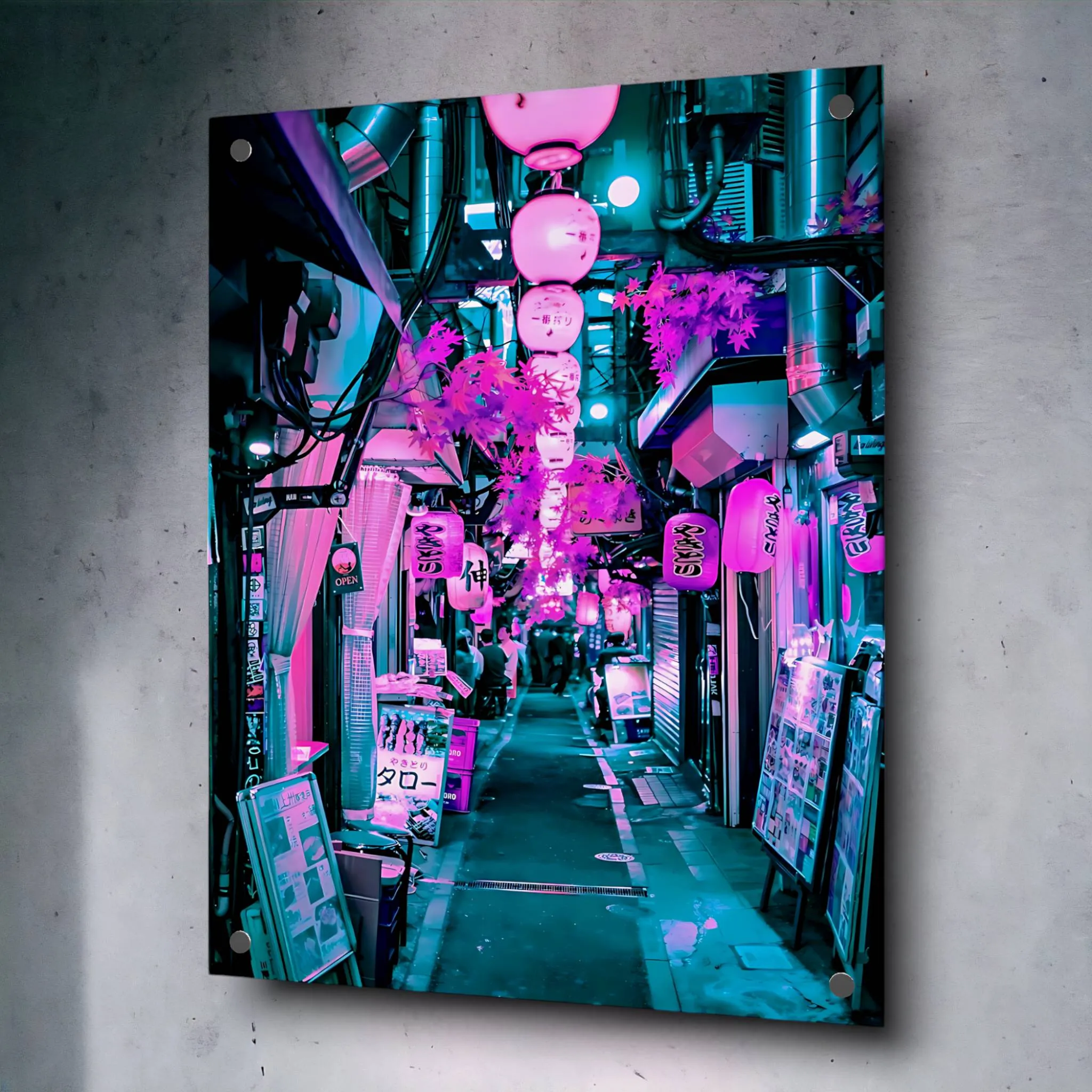 The Pink Street (Japan) Acrylic Wall Art