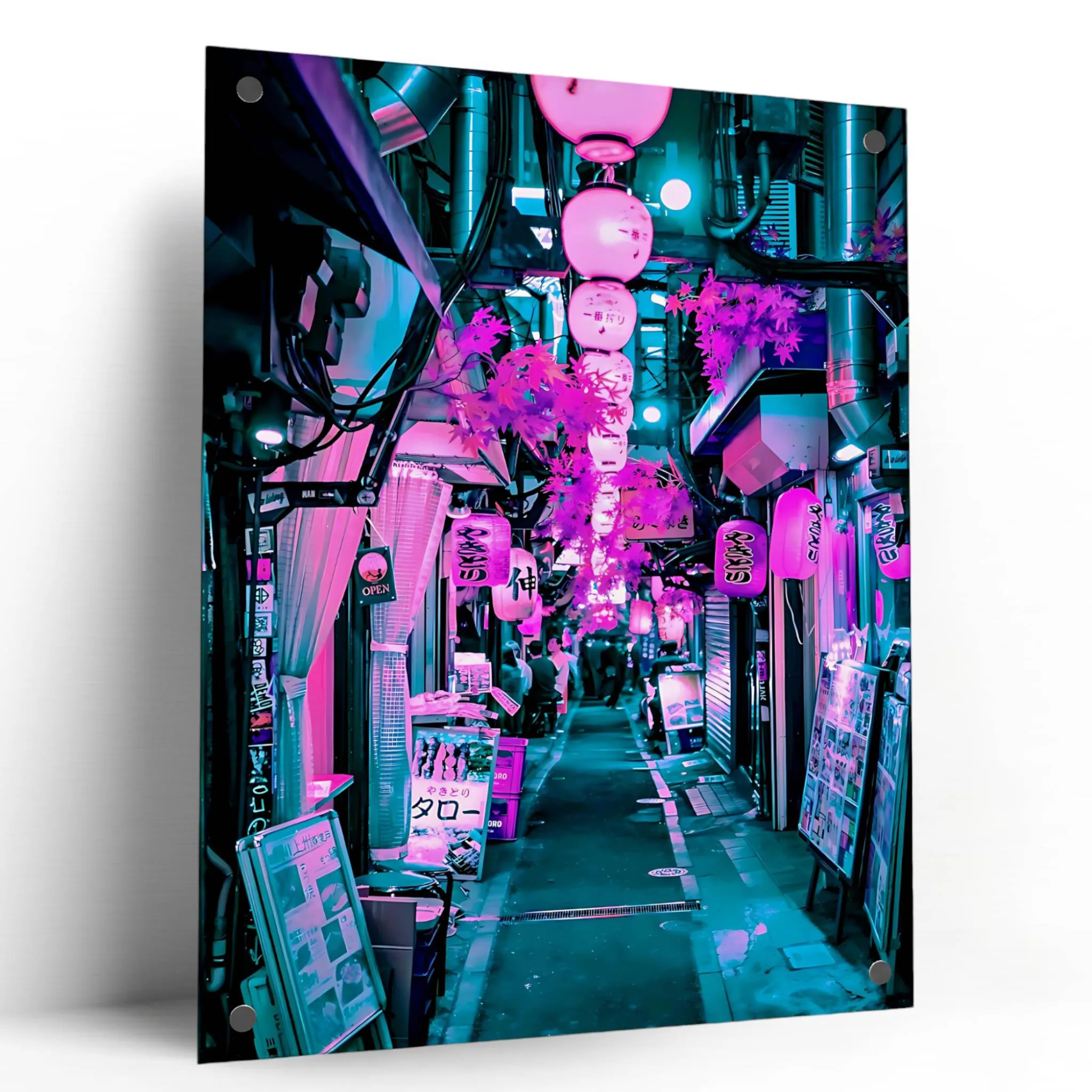 The Pink Street (Japan) Acrylic Wall Art