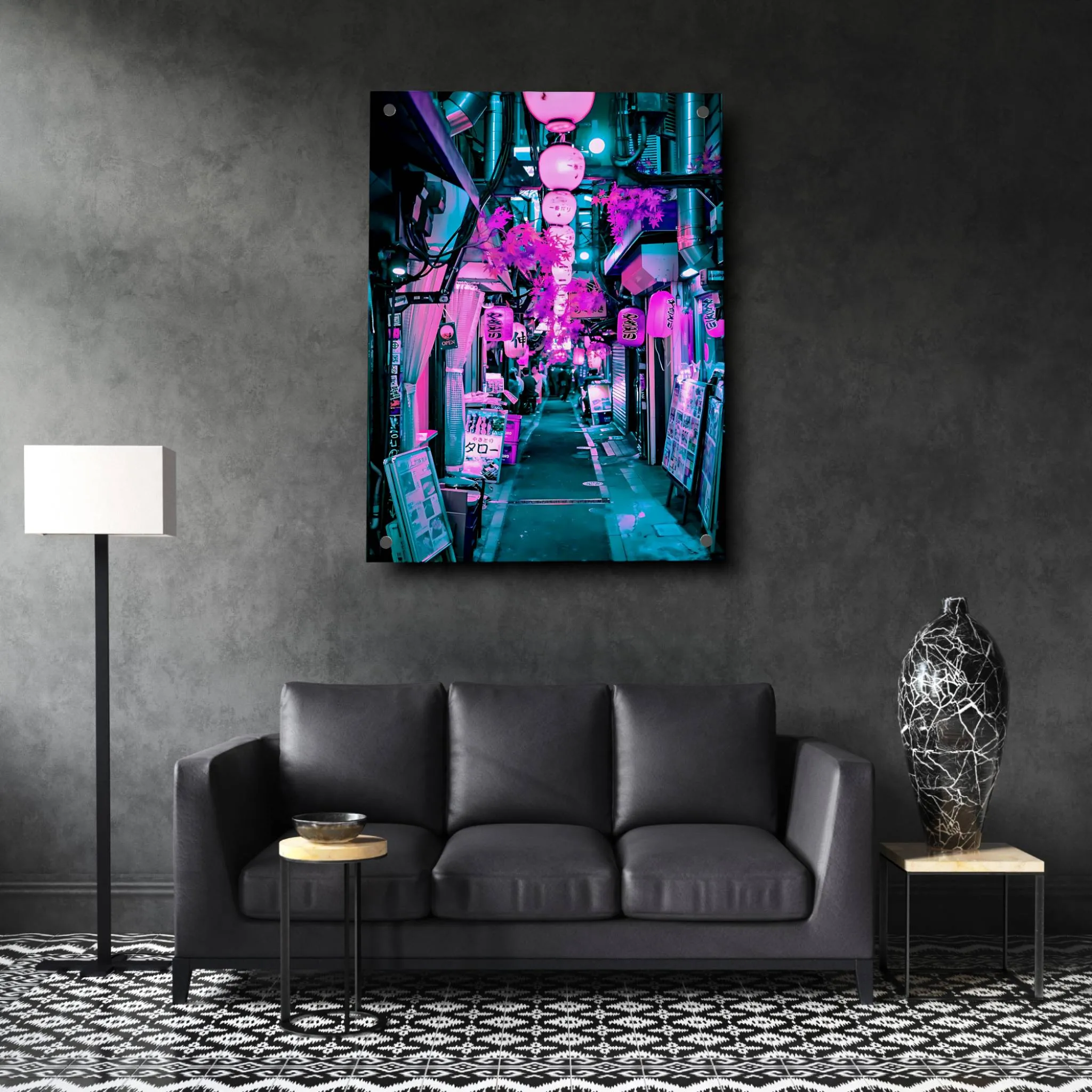 The Pink Street (Japan) Acrylic Wall Art