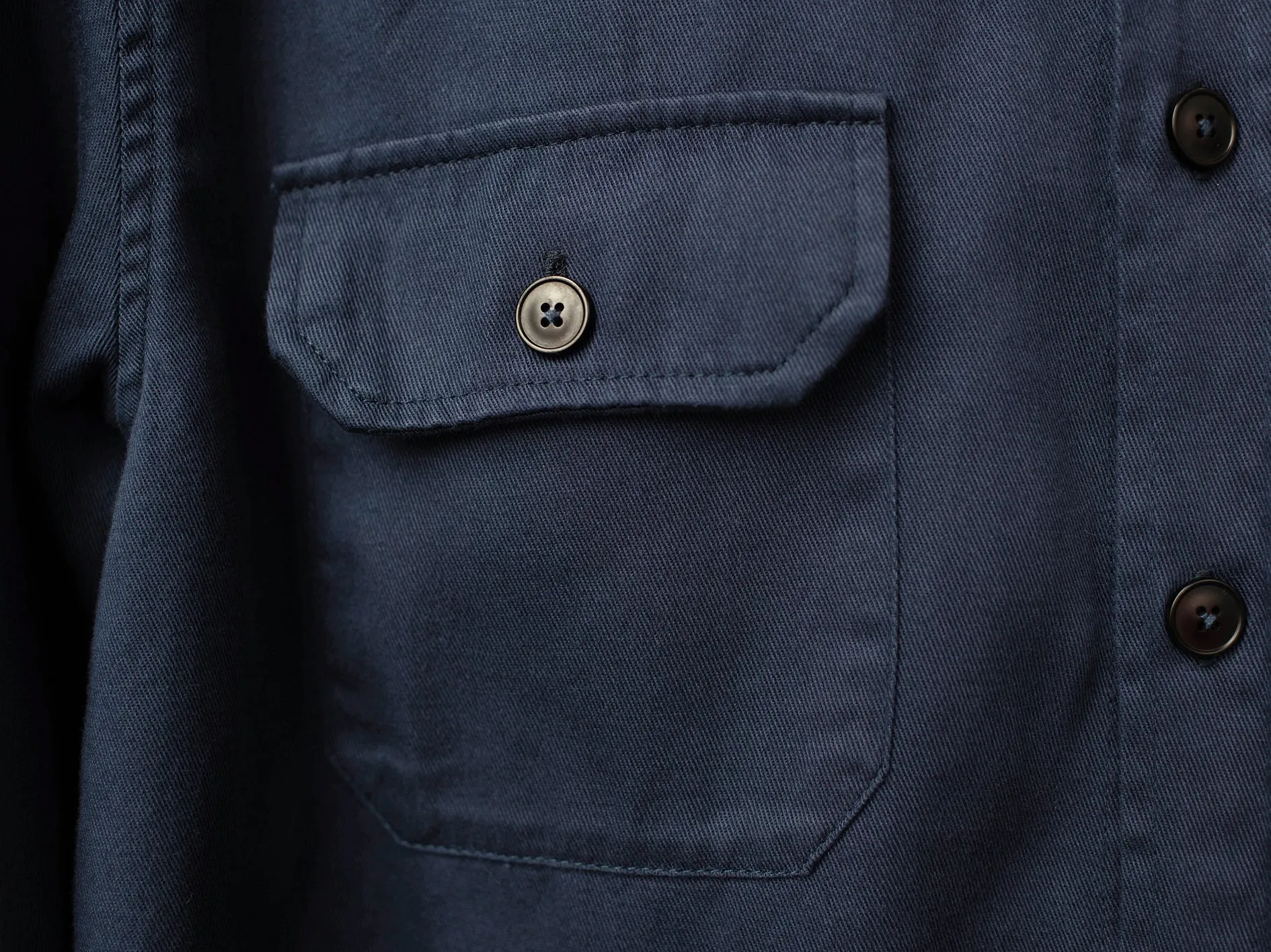 THE SMITH. WORK SHIRT. NAVY GREY