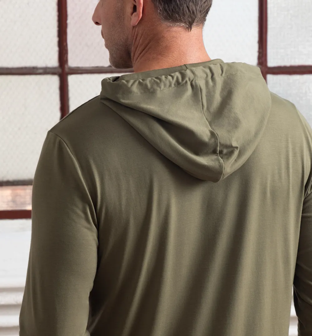 Threshold T-Shirt Hoodie Slim Fit - Olive Green