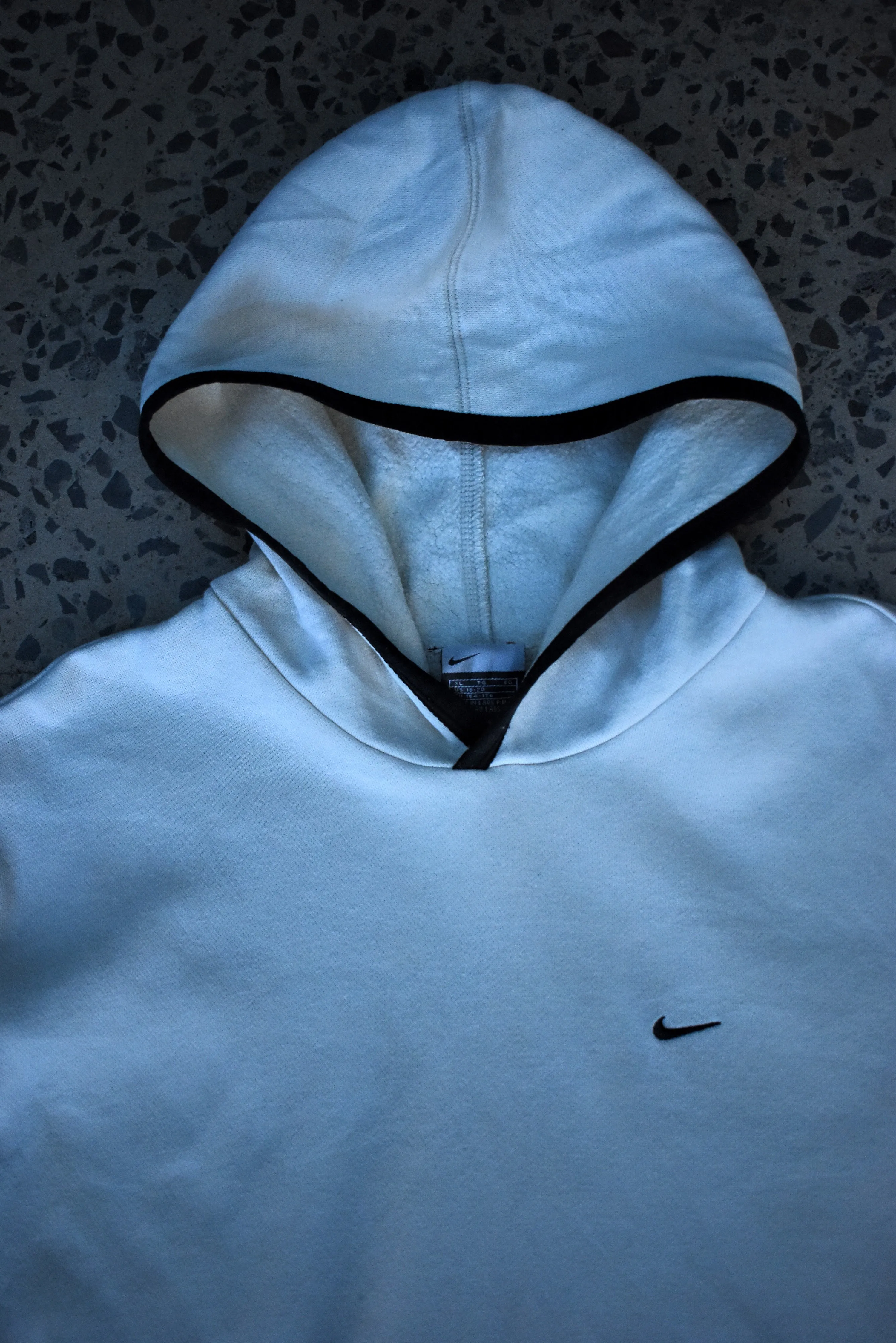 Vintage Nike Swoosh Embroidered Hoodie Medium