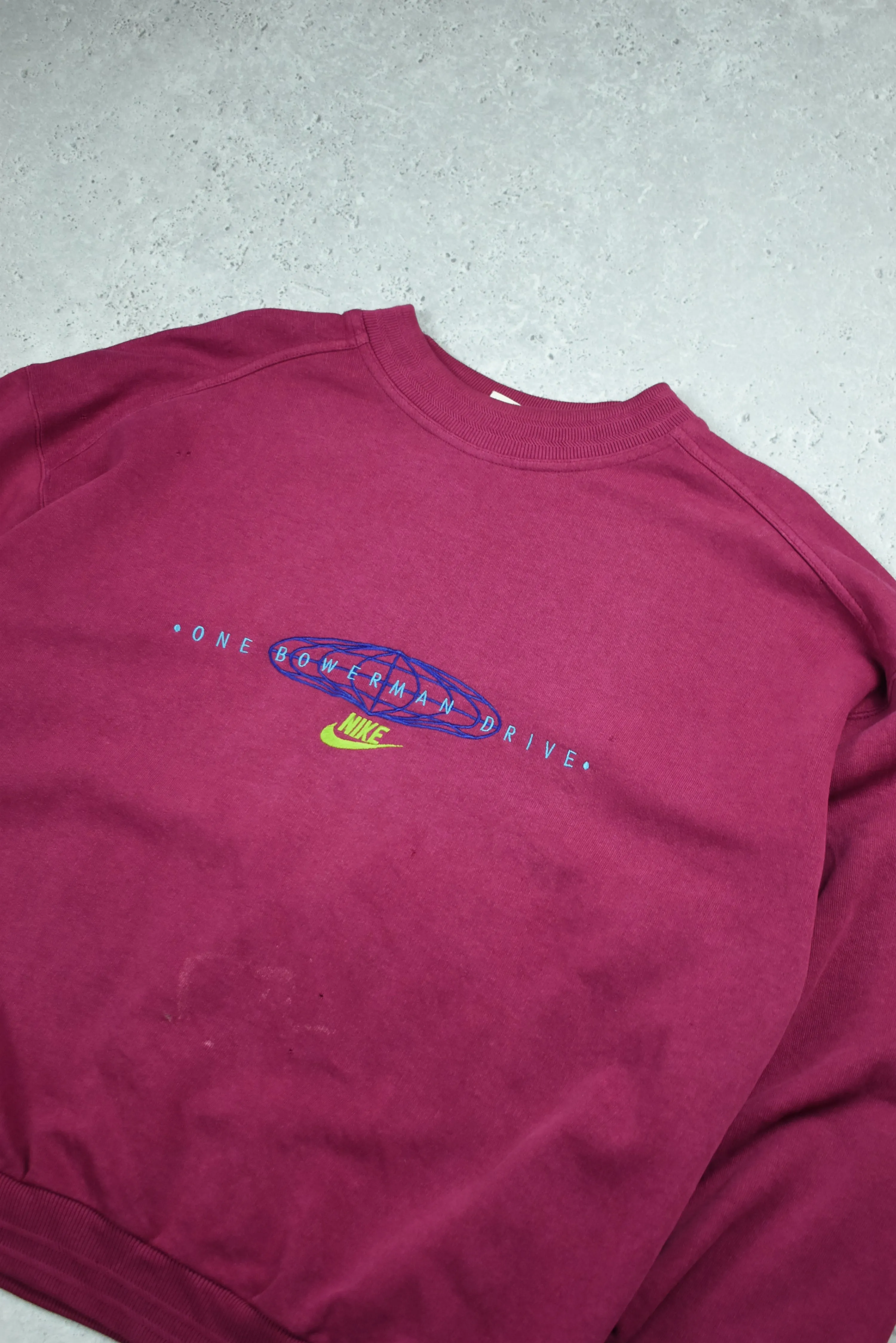 Vintage Rare Nike Bowerman Embroidered Sweatshirt Medium