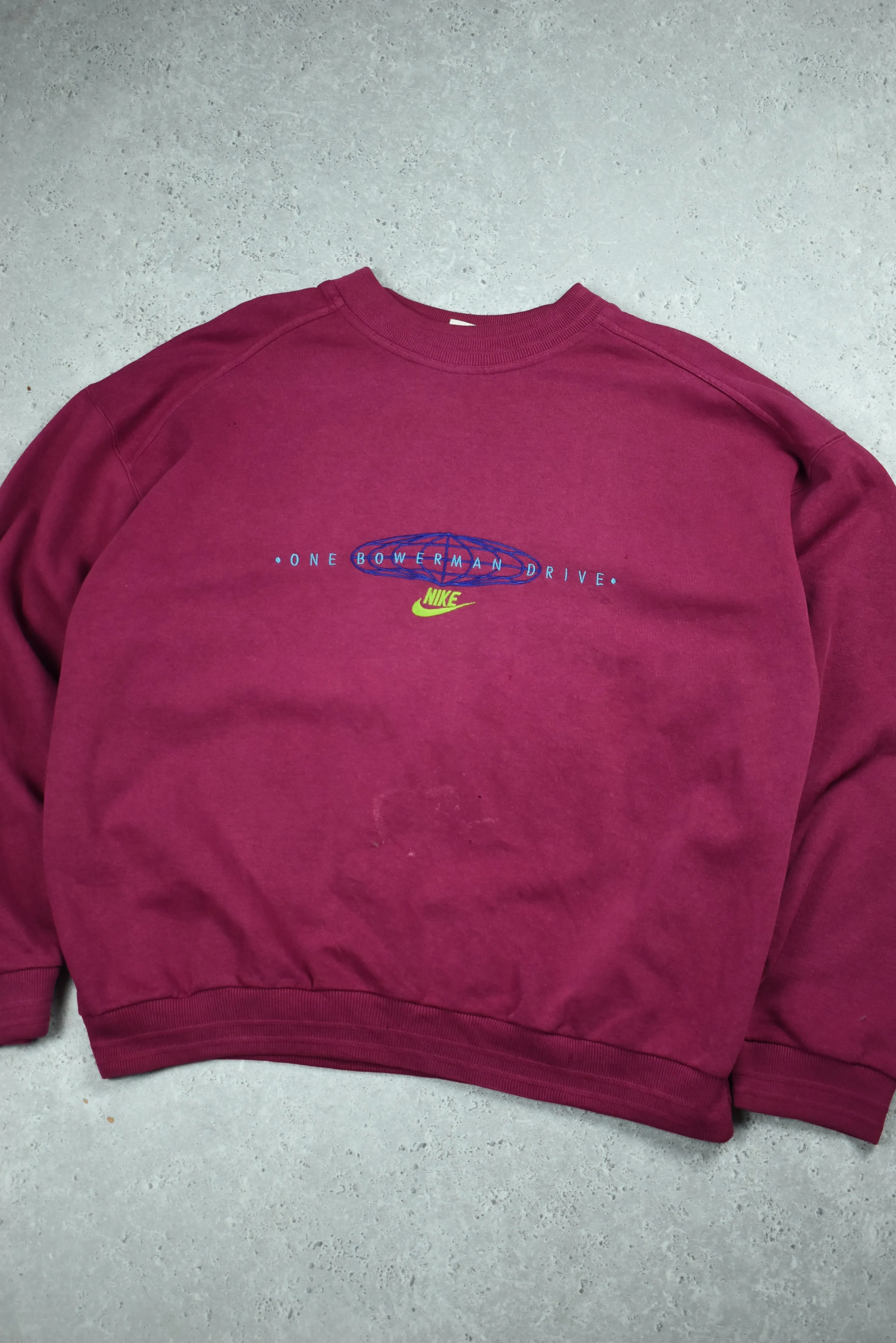 Vintage Rare Nike Bowerman Embroidered Sweatshirt Medium