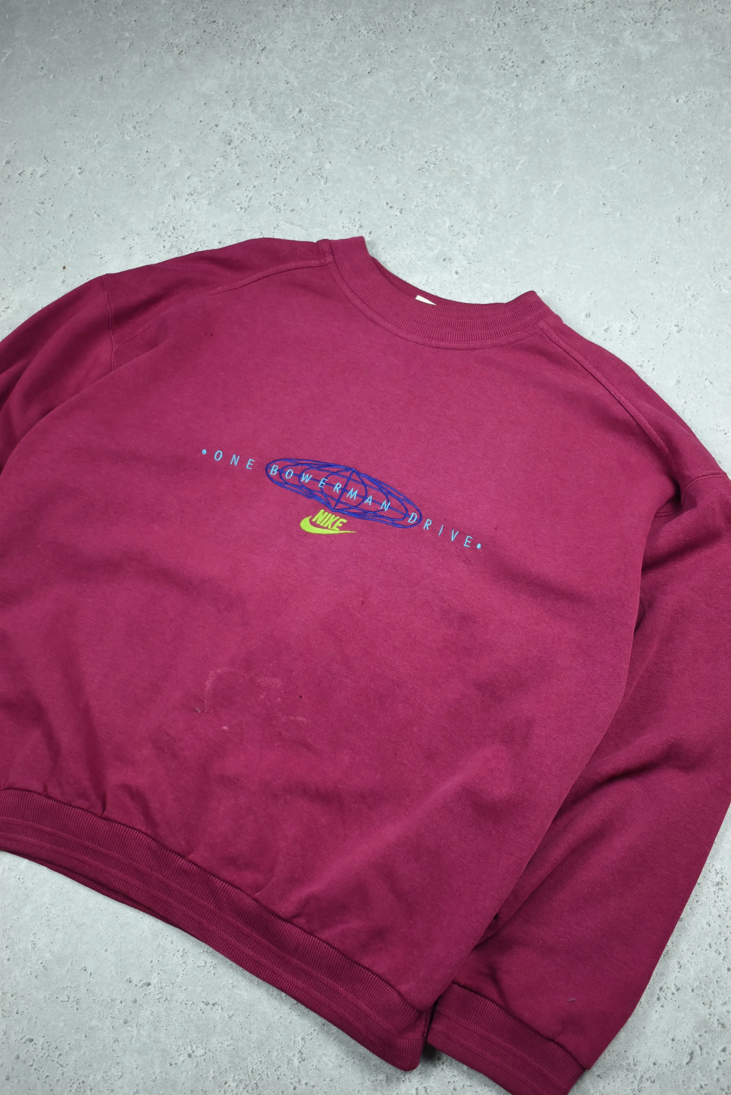 Vintage Rare Nike Bowerman Embroidered Sweatshirt Medium