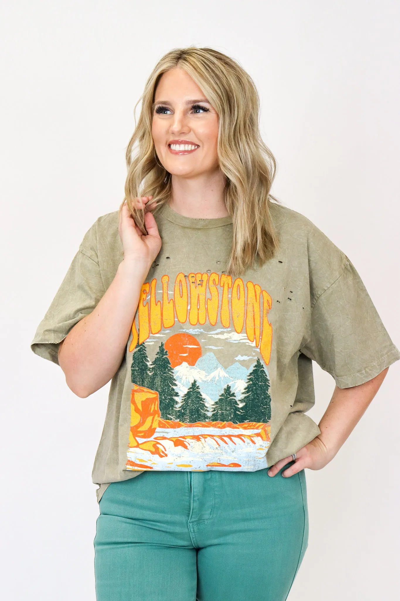 Yellowstone Distressed Graphic Tee