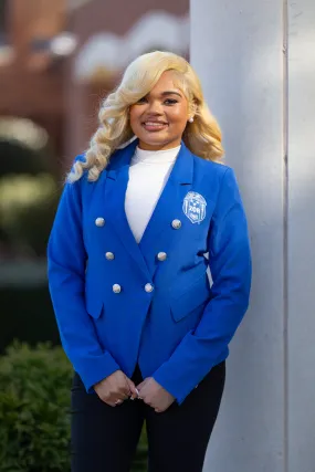 Zeta Royal Blue Double Breasted Blazer